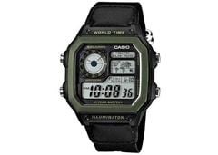 Đồng Hồ CASIO Men's Illuminator World Time Digital AE1200WHB-1BVDF