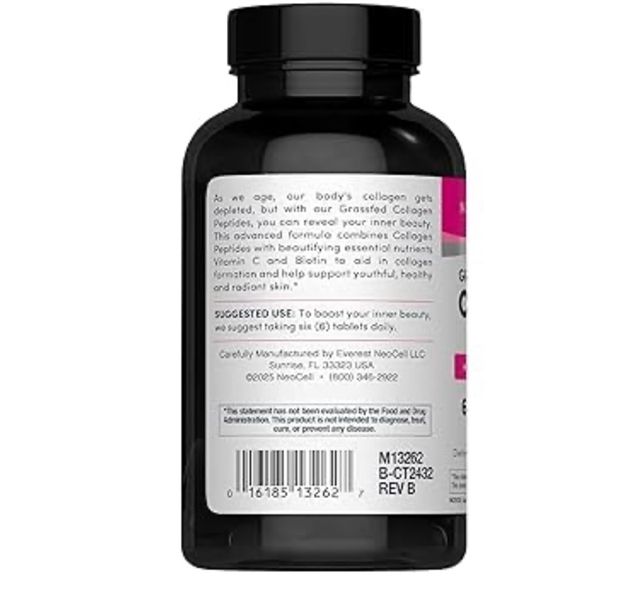 Viên Uống NEOCELL Grassfed Collagen Peptides With Vitamin C & Biotin