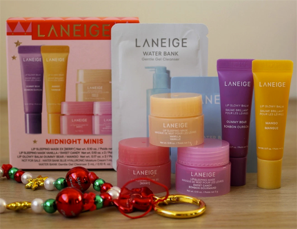 Set Dưỡng Môi LANEIGE Midnight Minis: Gummy Bear 5g + Mango 5g + Berry 3g + Vanilla 3g + Sweet Candy 3g