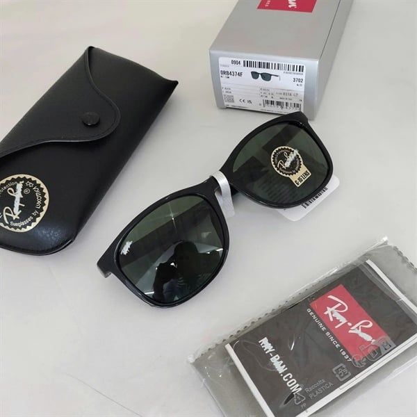 Kính RAY-BAN Green Square Unisex RB4374F 601/31 Size 58-19-145mm