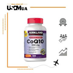 Viên Uống KIRKLAND Maximum Potency CoQ10 300mg