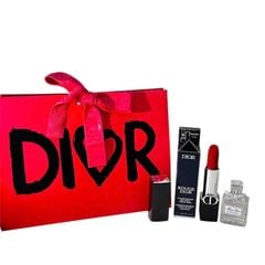 Set DIOR Son 764 Rouge Gipsy Velvet + Miss Dior Blooming Bouquet EDT 5ml + Túi Dior