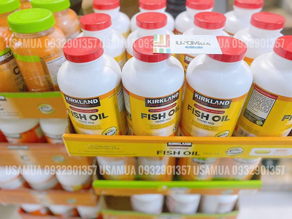 Viên Uống KIRKLAND SIGNATURE Fish Oil 1000mg Omega-3
