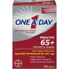 Viên Uống BAYER One A Day Multivitamin Proactive For Men & Women 65+