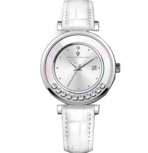Đồng Hồ CHRISTIAN VAN SANT Bria Silver Dial Watch CV3811