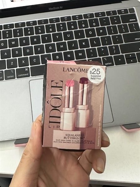Set 2 Son LANCÔME Idôle Lip Mini 0.8g 10 Keep It Glow + 60 Million-Dollar Berry