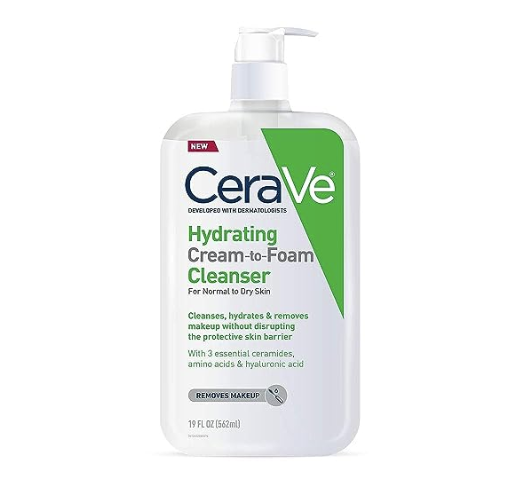 Sữa Rửa Mặt CERAVE Hydrating Cream-to-Foam Cleanser For Normal To Dry Skin