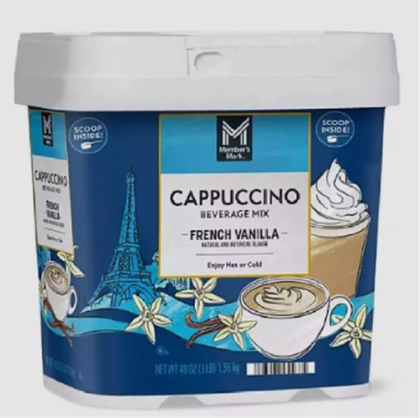 Bột Hòa Tan MEMBER'S MARK Cappuccino French Vanilla 1.36kg