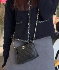 Túi Gift CHANEL 2025 Da Caviar Size 15x11x5