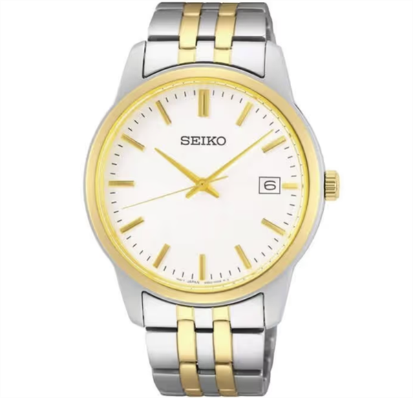 Đồng Hồ SEIKO Classic Men's Watch SUR402P1 White Gold Quartz Size 40mm