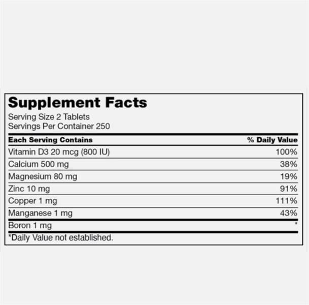 Viên Uống KIRKLAND Calcium Citrate Magnesium And Zinc With Vitamin D3