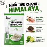 Muối Chấm Tiêu Chanh Himalaya VIPEP Túi 90g (10 Gói Stick) - Đậm Vị Tự Nhiên, Muối Chấm Hải Sản Gà Luộc Trái Cây Thịt Nướng
