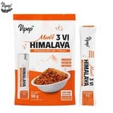 Muối 3 Vị Himalaya VIPEP Túi 90g (10 Gói Stick x 9g) - Muối Chấm Hải Sản ,Trái Cây ,Thịt Nướng ,Gà Luộc