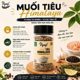 Muối Tiêu Himalaya VIPEP Hũ 100g - Muối Chấm Hải Sản Gà Luộc Thịt Nướng Trái Cây Muối Hồng Himalaya