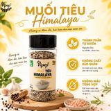 Muối Tiêu Himalaya VIPEP Hũ 100g - Muối Chấm Hải Sản Gà Luộc Thịt Nướng Trái Cây Muối Hồng Himalaya