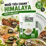 Muối Chấm Tiêu Chanh Himalaya VIPEP Túi 90g (10 Gói Stick) - Đậm Vị Tự Nhiên, Muối Chấm Hải Sản Gà Luộc Trái Cây Thịt Nướng