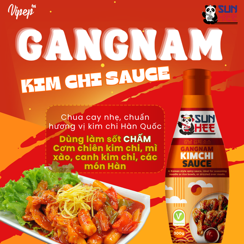 Sốt chấm kim chi Gang Nam Hàn Quốc 300g Sunhee - Hương vị kim chi chuẩn cay bùng nổ