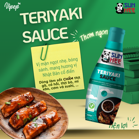 Sốt Chấm Teriyaki Vị Ngọt Mặn Hòa Quyện Sunhee 300g – Dùng Cho Sushi, Thịt Nướng, Cơm Cuộn