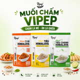 Muối Tiêu Himalaya Vipep 90g (10 Gói x 9g) | Muối Hồng Himalaya Tiêu Chấm Trái Cây Hải Sản Thịt Nướng Gia Vị Tiện Lợi