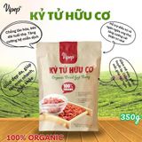 Kỷ Tử Hữu Cơ Ninh Hạ Vipep Túi 350g - Nguyên Liệu Trà Dưỡng Sinh, Tốt Sức Khỏe Sắc Đẹp- Gia vị Vipep