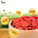 Kỷ Tử Hữu Cơ Ninh Hạ Vipep Túi 350g - Nguyên Liệu Trà Dưỡng Sinh, Tốt Sức Khỏe Sắc Đẹp- Gia vị Vipep