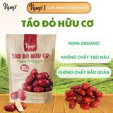 Táo Đỏ Hữu Cơ Vipep Túi 280g, Táo đỏ Tân Cương dùng hầm, nấu, chế biến món ăn - Gia vị Vipep