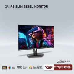Màn Hình Máy Tính LCD VSP VI24 (IP2403SB) ( 24inch / IPS / FHD / 100Hz / 2ms), Phẳng, Đen 2ND