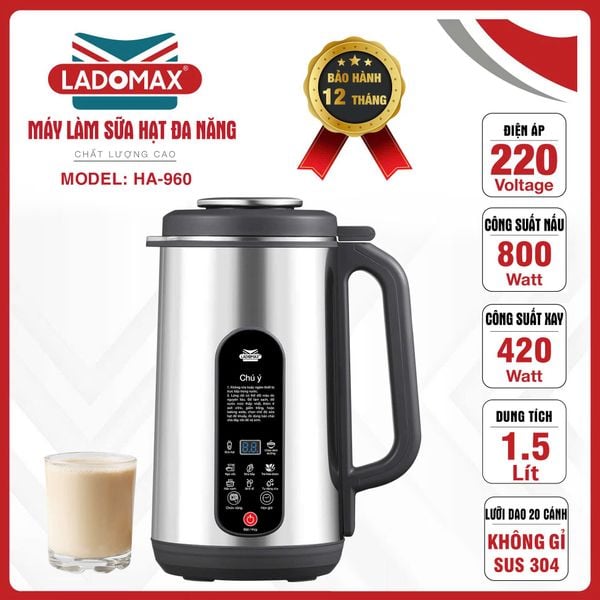 Máy làm sữa hạt đa năng Ladomax HA-960
