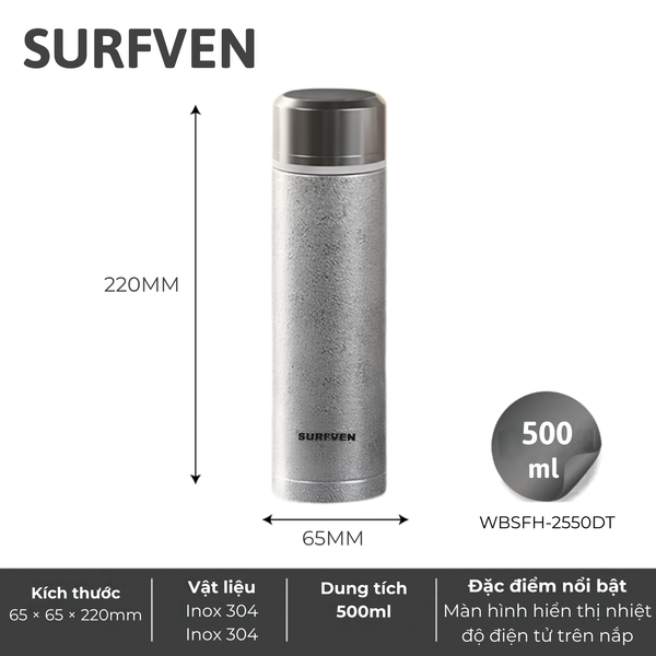 Bình giữ nhiệt SURFVEN WBSFH-2550DT 500ML