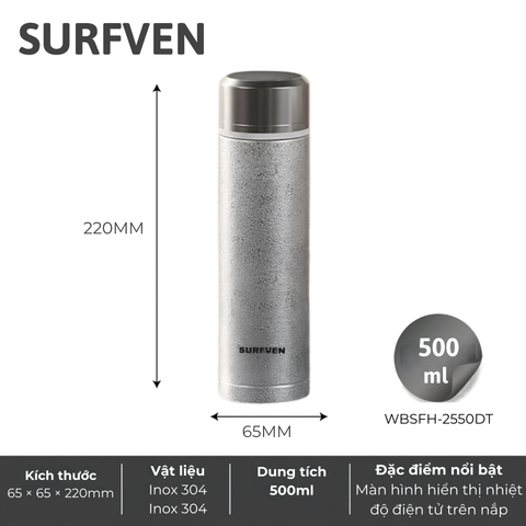 Bình giữ nhiệt SURFVEN WBSFH-2550DT 500ML