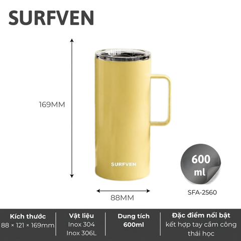 Cốc giữ nhiệt SURFVEN SFA-2560 600ml