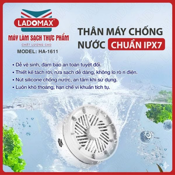 Máy làm sạch thực phẩm Ladomax HA-1611