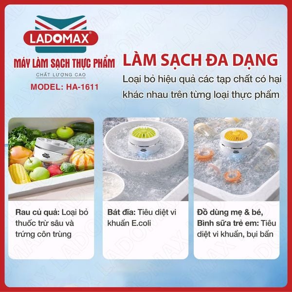 Máy làm sạch thực phẩm Ladomax HA-1611