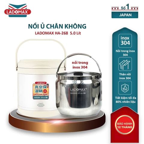 Nồi ủ chân không Ladomax HA-268 | Dung tích 6 Lít 3