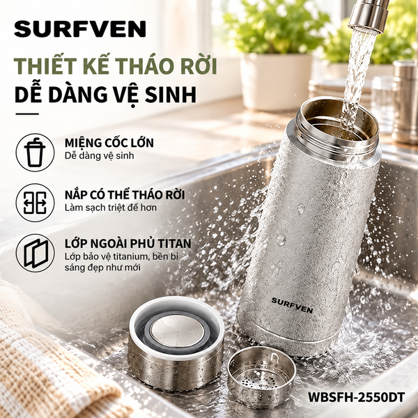 Bình giữ nhiệt SURFVEN WBSFH-2550DT 500ML