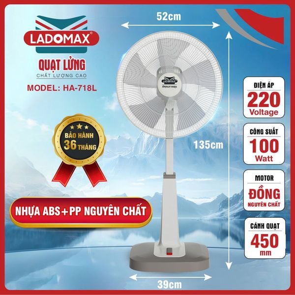 Quạt lửng 100W Ladomax HA-718L