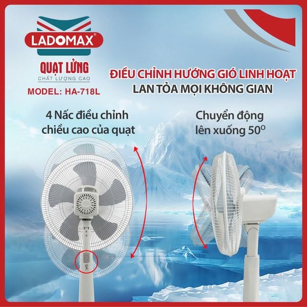 Quạt lửng 100W Ladomax HA-718L