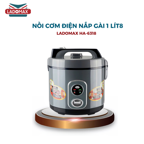 Nồi cơm điện lòng niêu INOX 1.8 Lít Ladomax HA-6318