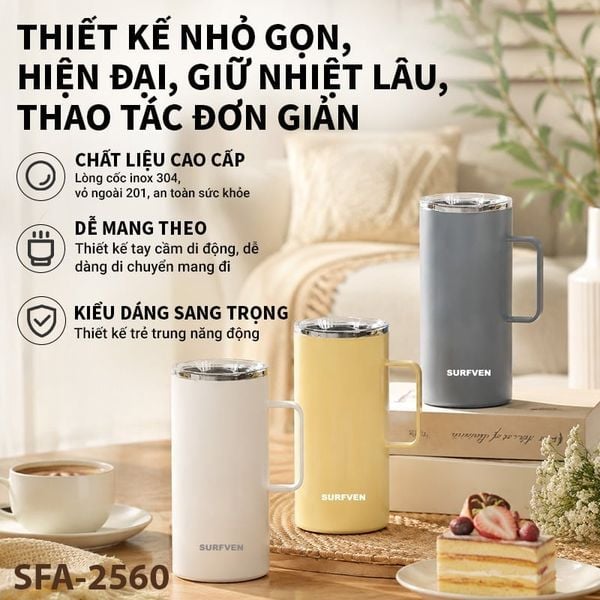 Cốc giữ nhiệt SURFVEN SFA-2560 600ml
