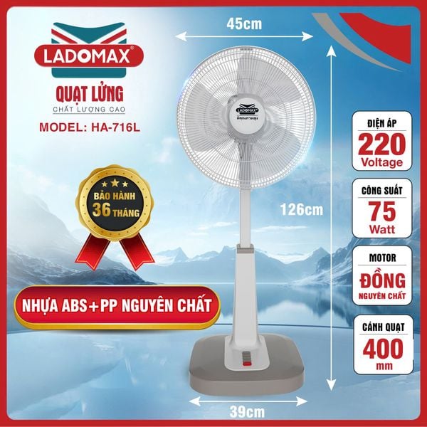 Quạt lửng 75W Ladomax HA-716L