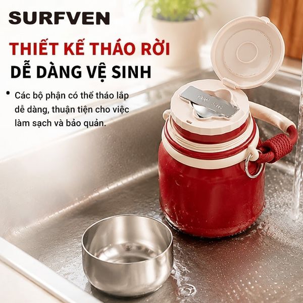 Bình ủ cháo giữ nhiệt SURFVEN SFM-2580 800ML