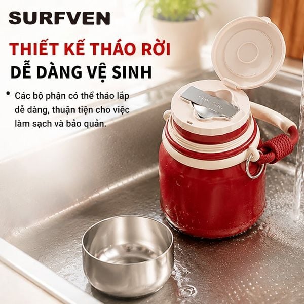 Bình ủ cháo giữ nhiệt SURFVEN SFM-2560 600ML