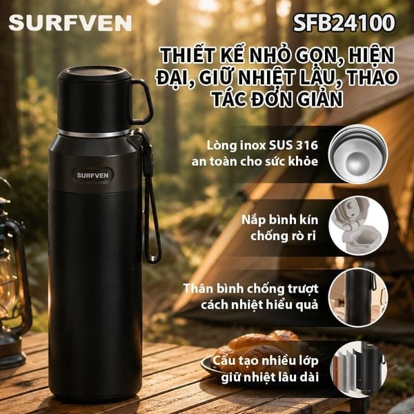 Bình giữ nhiệt SURFVEN SFB-24100 1000ML