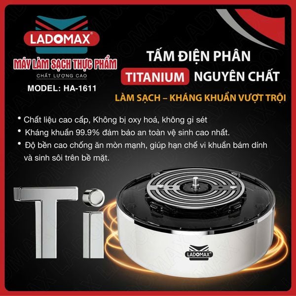 Máy làm sạch thực phẩm Ladomax HA-1611