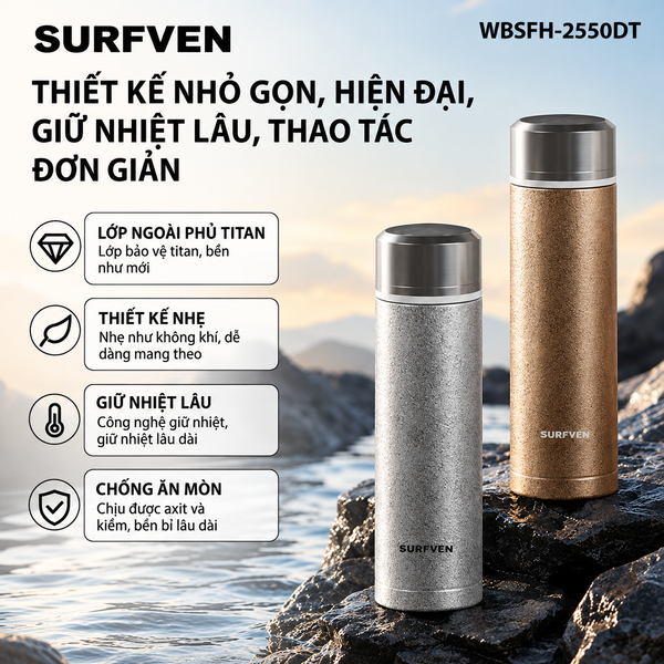 Bình giữ nhiệt SURFVEN WBSFH-2550DT 500ML