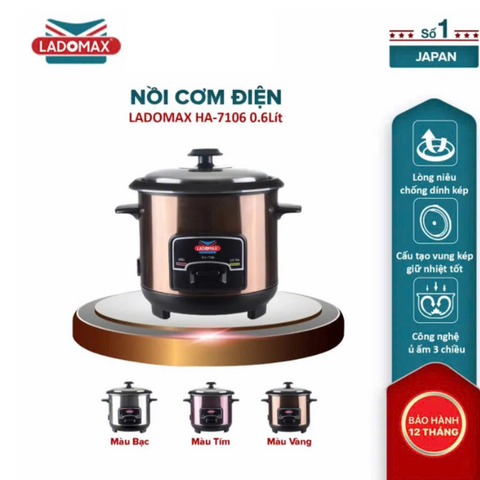 Nồi cơm điện nắp rời Ladomax HA-7106