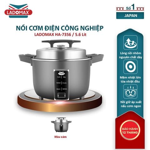 Nồi cơm điện công nghiệp 5.6L Ladomax HA-7356