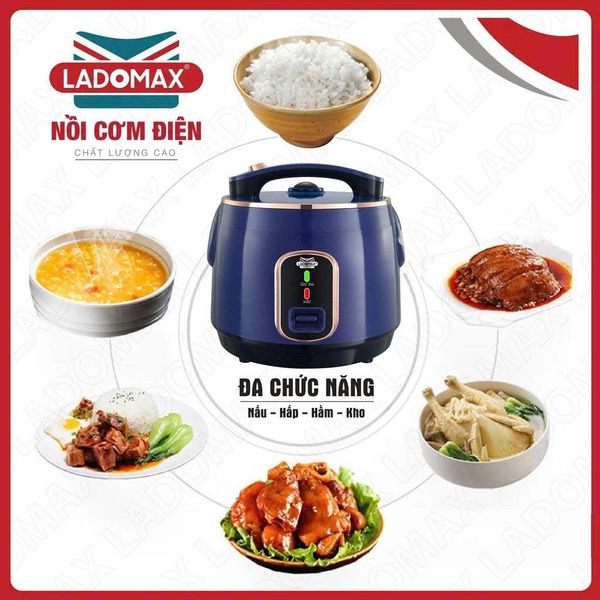 Nồi cơm điện lòng niêu 1.8L Ladomax HA-7518