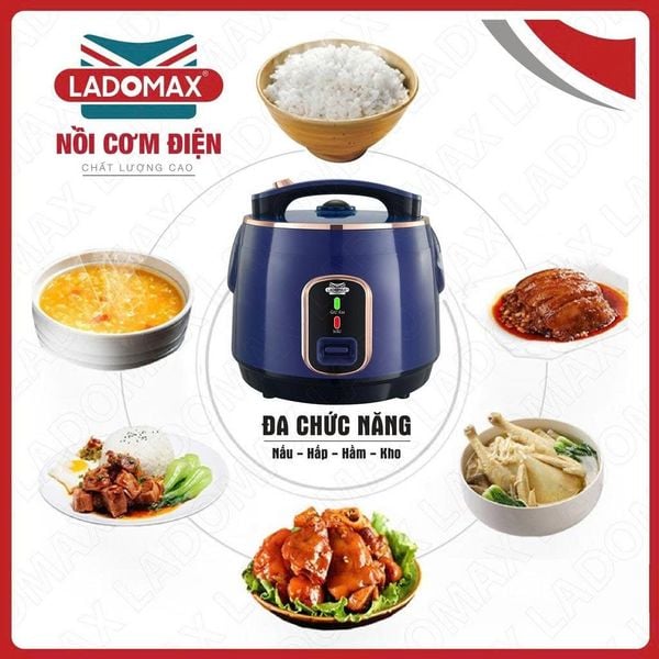 Nồi cơm điện lòng niêu 1.2L Ladomax HA-7512