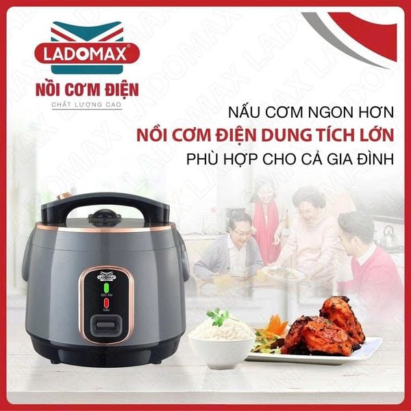 Nồi cơm điện lòng niêu 1.5L Ladomax HA-7515